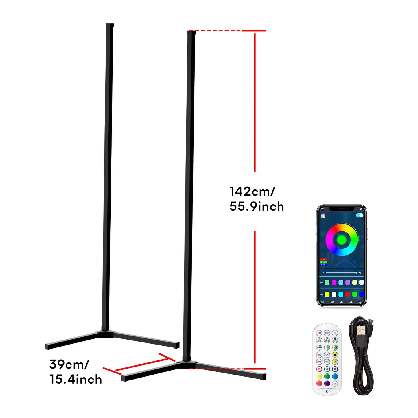 Amaranthine - Corner Floor Lights