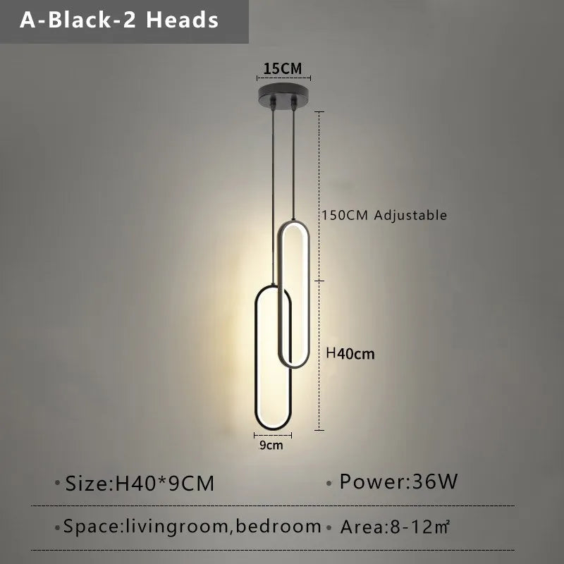 Alodia - Modern Minimalist LED Pendant Light