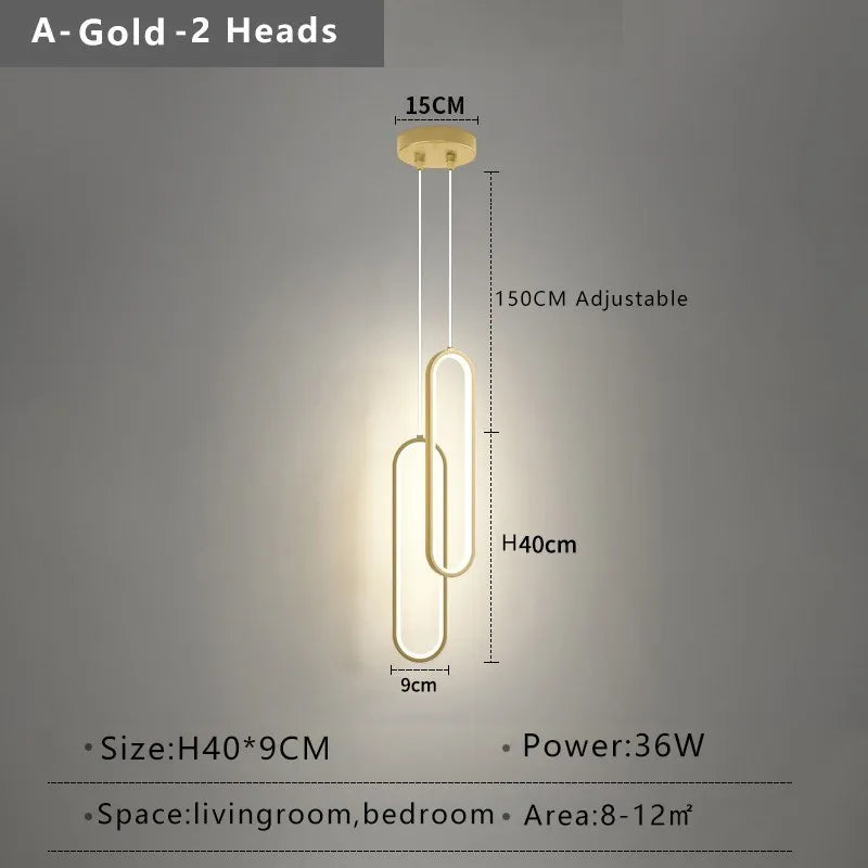 Alodia - Modern Minimalist LED Pendant Light