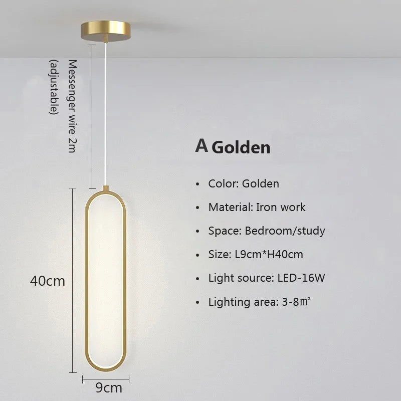 Alodia - Modern Minimalist LED Pendant Light