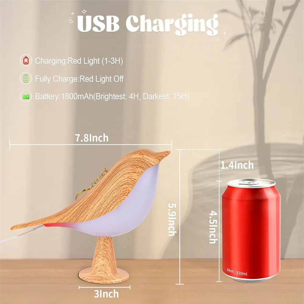 Adelina- Touch-Control Bird Lamp