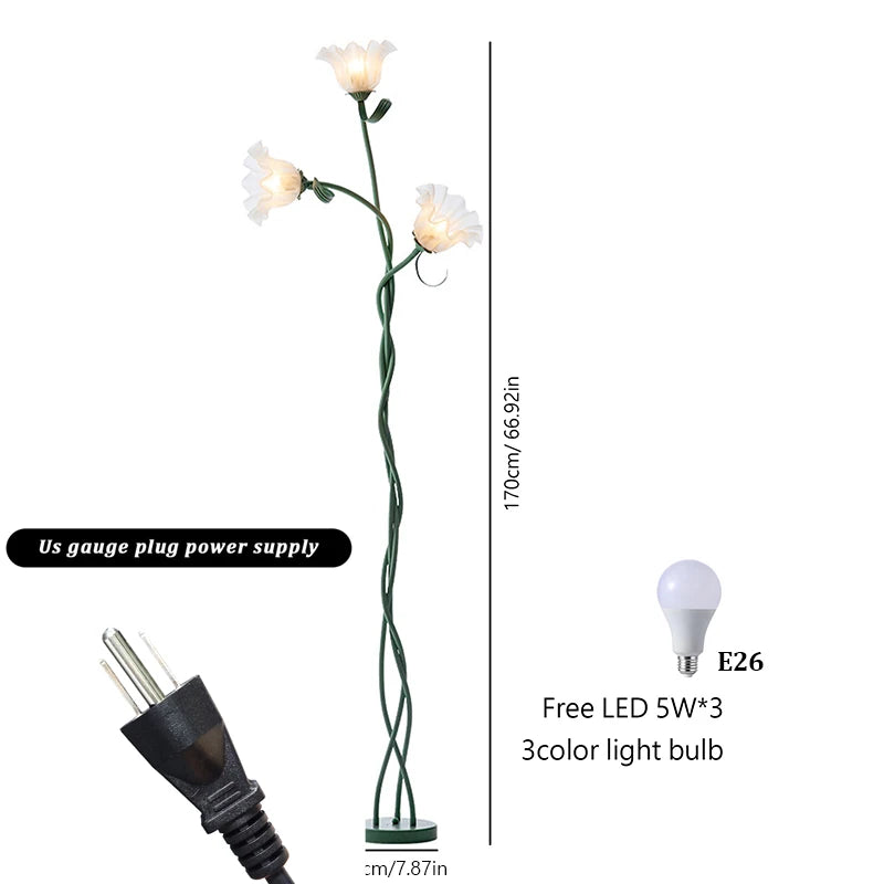 Amarantea - Flower Floor Lamp