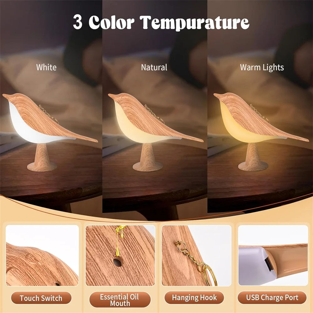 Adelina- Touch-Control Bird Lamp