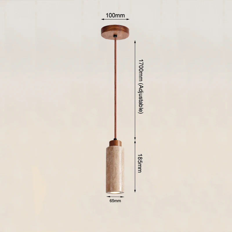 Akari - Travertine Pendant Lamp