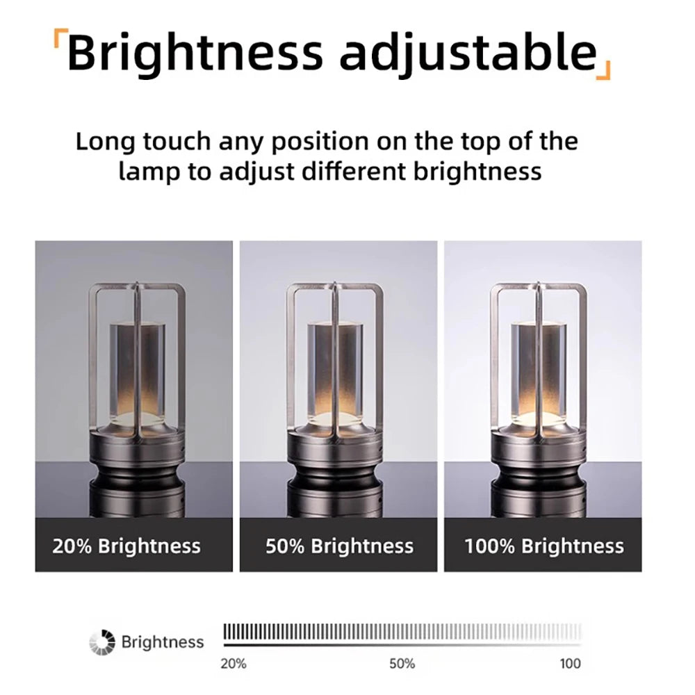 Alessandra - Rechargeable Touch Dimming Desk Lamp