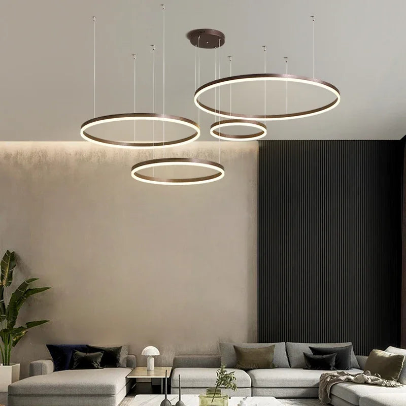Rosalinda - Circle Rings Ceiling Mounted Hanging Light
