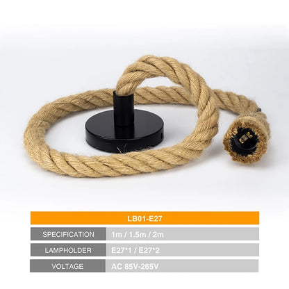 Verena - Hemp Rope Pendant Lights