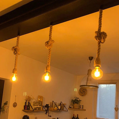 Verena - Hemp Rope Pendant Lights