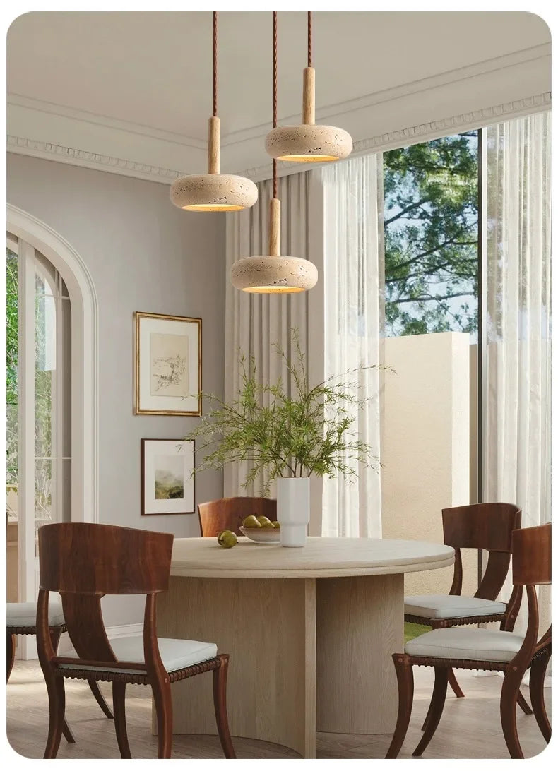 Colette - Travertine Pendant Lamp