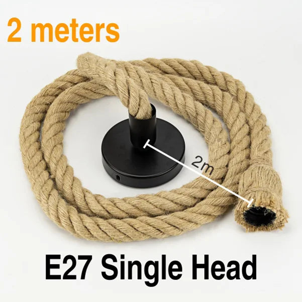Verena - Hemp Rope Pendant Lights